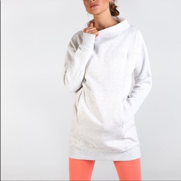 GymShark pale blue long sweat top - Picture 2 of 7